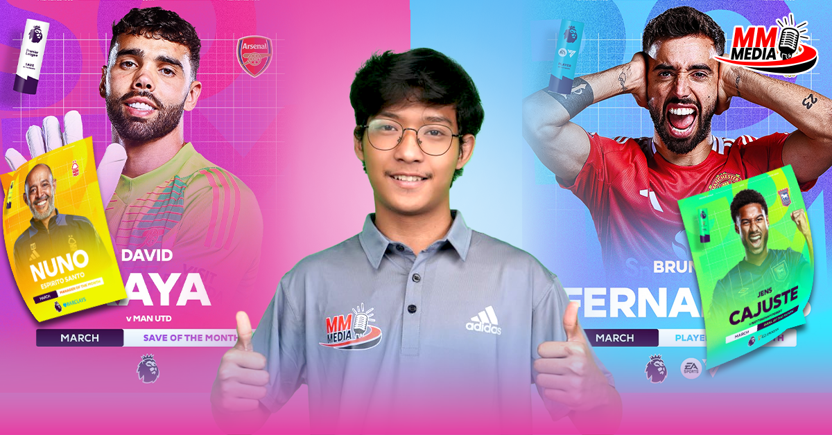 who won the 4 best individual awards of the month for March.